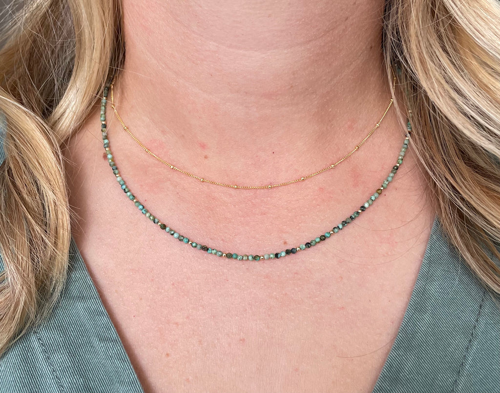 Micro-Gemstone Necklace