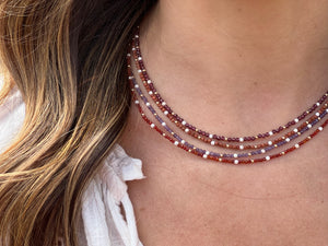 Micro-Gemstone Necklace